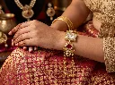 create an image of a girl wearing this watch-1.webp